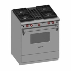 Modelo 3d de forno pequeno