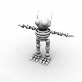 Model 3D małego robota-robota