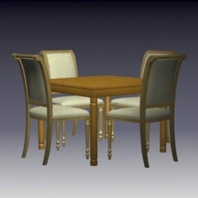 Small Dining Sets For Apartment 3d model