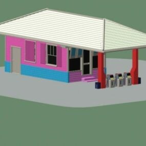 Station de construction légère modèle 3D