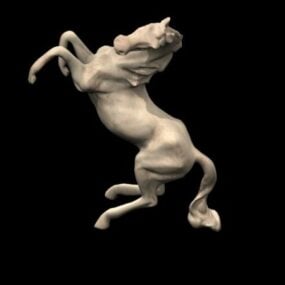 Small Horse Statue Animal 3d model