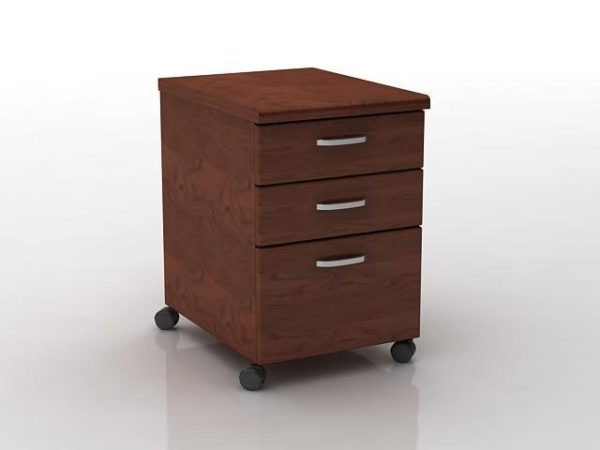 Small Wood Filing Cabinet Free 3d Model Max Vray
