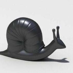 Model 3D posągu ślimaka