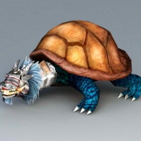 Schlangenschildkrötenmonster 3D-Modell