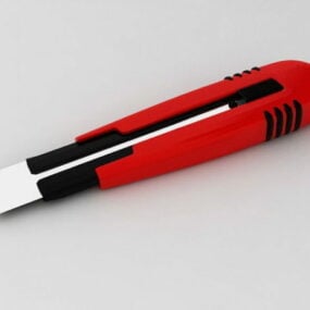 Modelo 3d de faca de lâmina instantânea