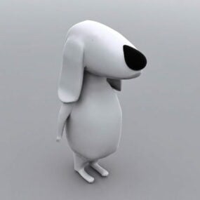 نموذج شخصية الكلب الخيالي سنوبي ثلاثي الأبعاد