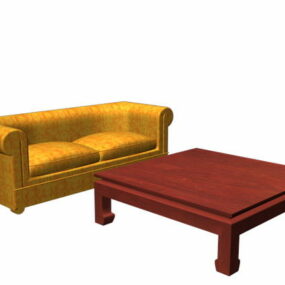 Sofa And Coffee Table Sets 3d model
