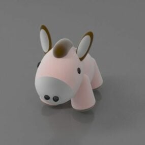 Soft Toy Donkey 3d model