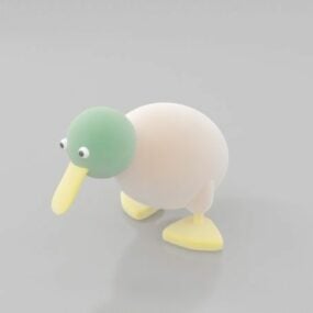 毛绒玩具鸭 3d模型