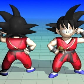 Τρισδιάστατο μοντέλο Son Goku Dragon Ball Character