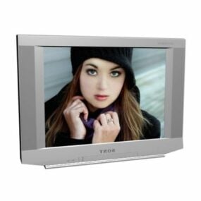 Sony Trinitron Flat Screen Tv 3d model