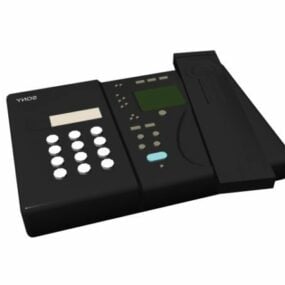 소니 팩스 기계 3d 모델