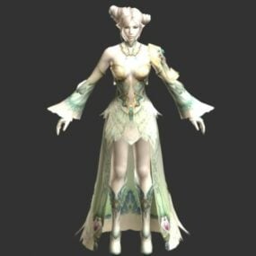 Troldkvinde kvindelig fantasy 3d-model