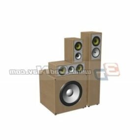Sound Box Audio System 3d model