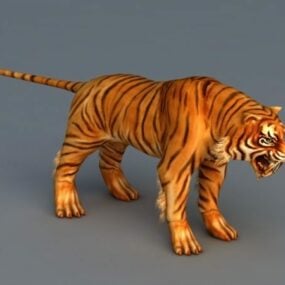 Modello 3d della tigre della Cina meridionale