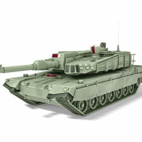 3D-Modell des südkoreanischen Kampfpanzers