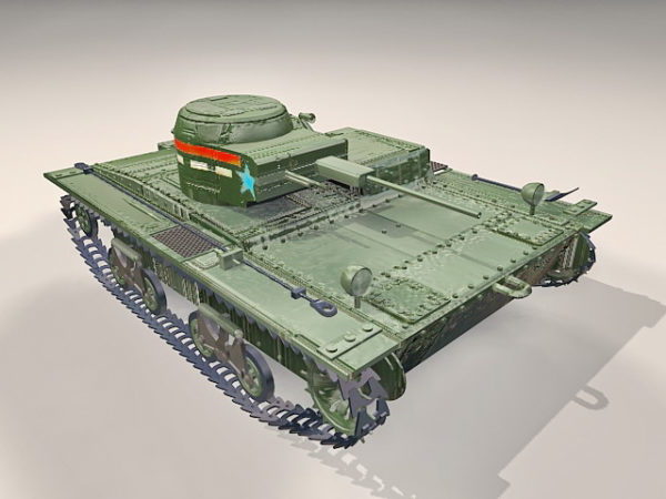Soviet T 38 Light Tank Free 3d Model Max Vray Open3dmodel