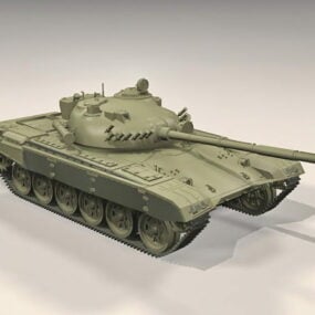 Char soviétique T-72 modèle 3D
