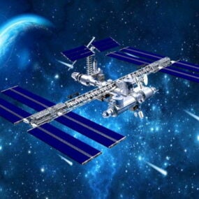 3D-model van het ruimtestation
