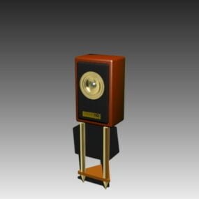 Speaker Box With Stand 3d model