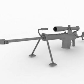 Specielle applikationer Scoped Rifle Gun 3d-model