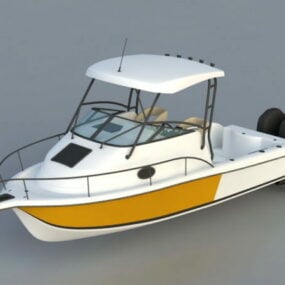 Modello 3d di yacht privato