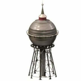 Sphere Water Tower 3d model