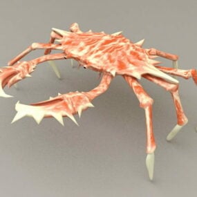 3д модель краба-паука