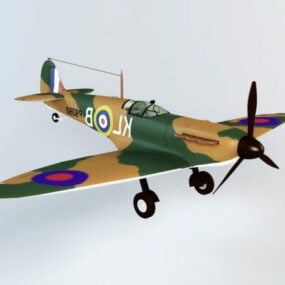 نموذج مقاتلة Spitfire Mk1 ثلاثية الأبعاد