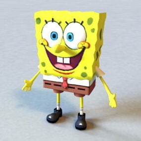 Spongebob Schwammkopf-Charakter-3D-Modell