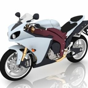 Sports Motorcycle Mini Wheels 3d model