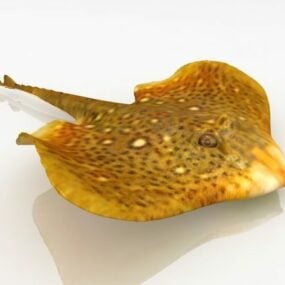 Mô hình 3d cá đuối đại bàng đốm động vật