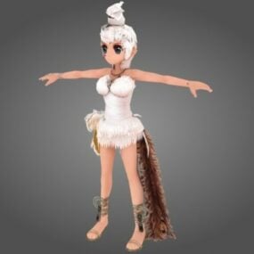 Sprite Fairy Cartoon Character 3d model