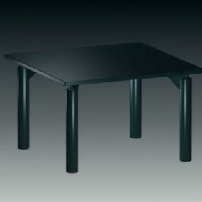 Square Dining Table 3d model