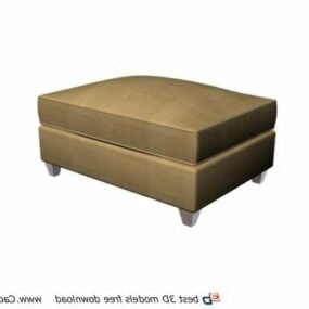Square Stool Ottoman Furniture 3d model