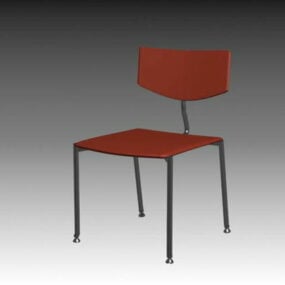 3д модель штабелируемого банкетного стула, мебели