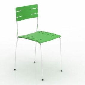 Modello 3d di mobili per sedie impilabili per il tempo libero