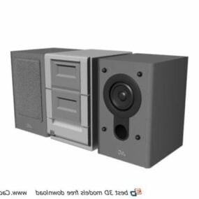 Caja de sonido de altavoz de escenario modelo 3d