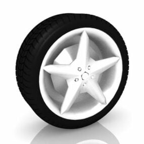 Star Wheels And Tire 3d model