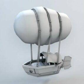 Steampunk luchtschip 3D-model