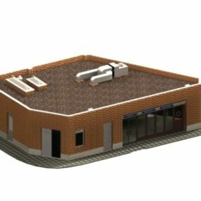 Store Auxiliary Building 3d model