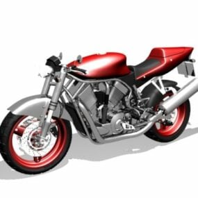Street Racing Motorcycle 3d model