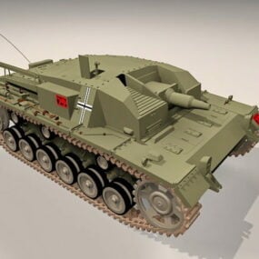 Veículo de combate blindado Stug Iii Ausf Modelo 3D