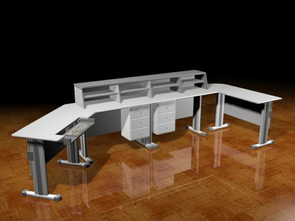 Studio Workstation Desk Free 3d Model Max Vray Open3dmodel