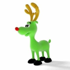鹿のぬいぐるみおもちゃ 3D モデル