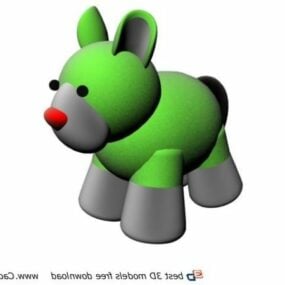 Kuscheltier-Spielzeug-Cartoon-Löwe ​​3D-Modell