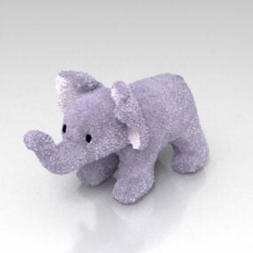 毛绒大象玩具 3d模型