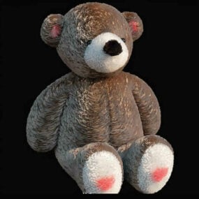 Stuffed Teddy Bear Toy 3d model