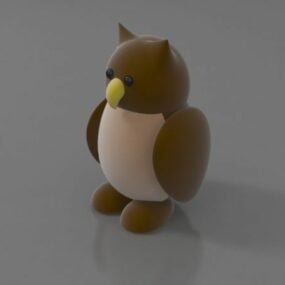 毛绒玩具鸟 3d模型