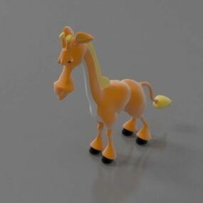 Stuffed Toy Horse 3d model
